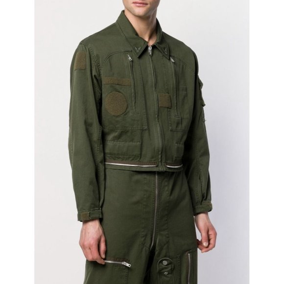 Maison Margiela Zipped Trim Cropped Jacket - Picture 3 of 8
